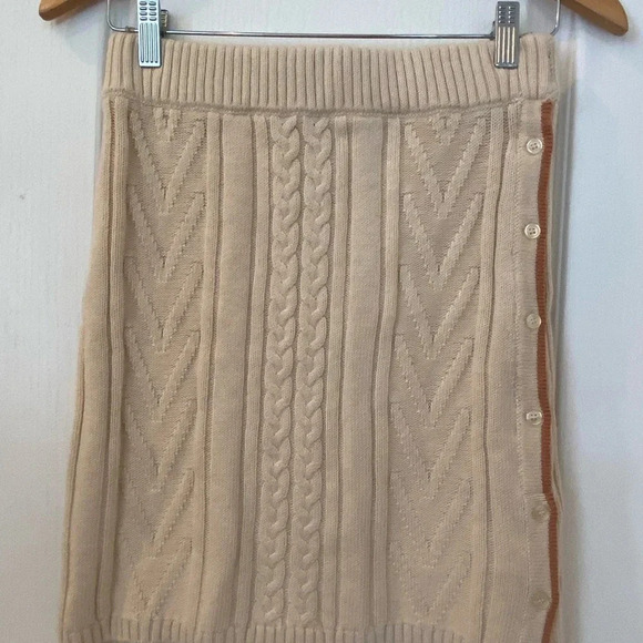 Monrow Womens Wool Cableknit NWT Skirt - Picture 3 of 8